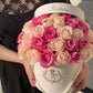 【WHITE BOX】Mサイズのバラのドームフラワー