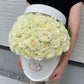 【WHITE BOX】Lサイズのバラのドームフラワー